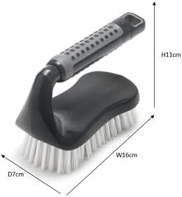 Addis ComfiGrip Floor Scrub Brush with Iron Handle - Metallic Graphite
