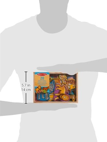 Melissa & Doug Wooden Animal Magnets - Educational Toy for Kids 2+