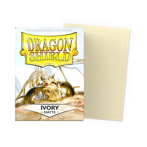 Dragon Shield Matte Ivory Standard Size Sleeves (ART11017) – 100-Pack