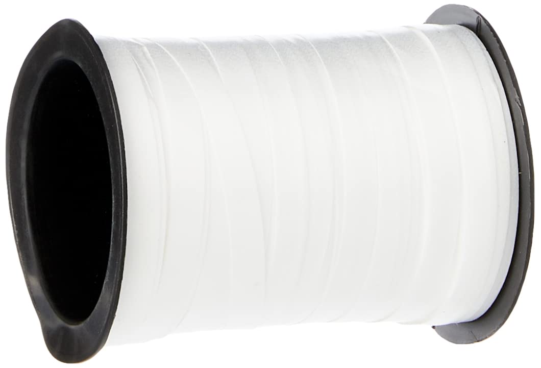 amscan 997339 White Balloon Ribbon 25m - Party Decoration Supply