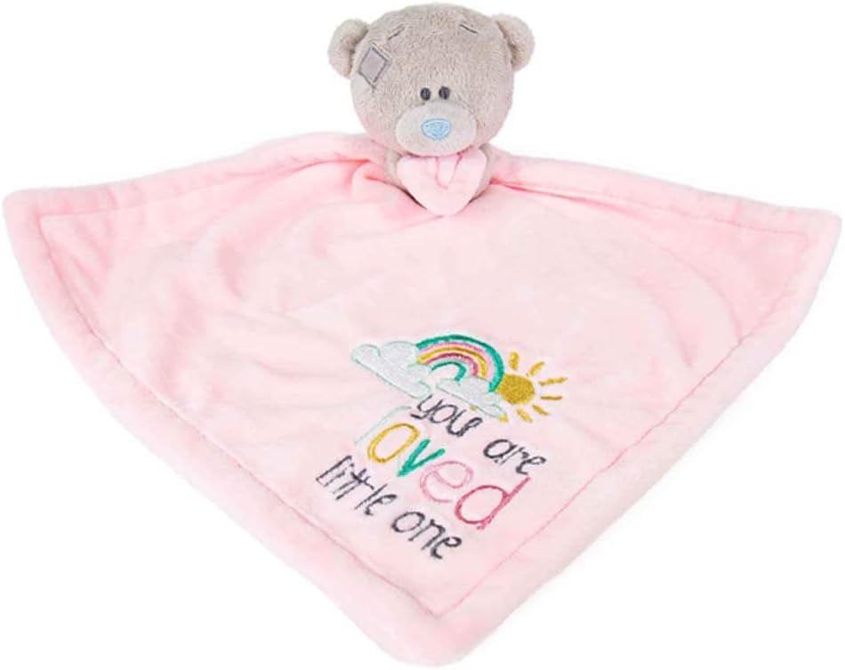 Tiny Tatty Teddy You Are Loved Baby Girl Comforter - Soft Plush Snuggle Toy for Newborns