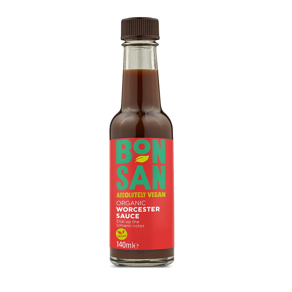 Bonsan Organic Vegan Worcester Sauce 140ml - Yeast Free, GMO Free