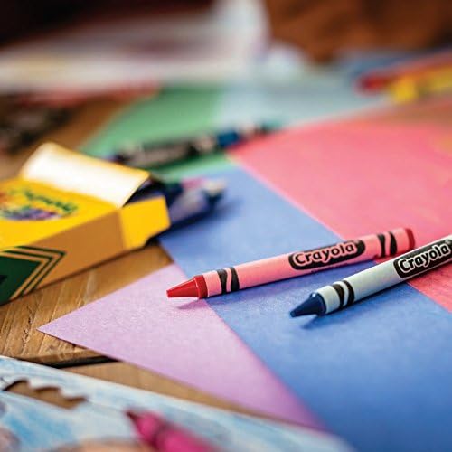 8 Vibrant Wax Crayons - Double Wrapped for Extra Strength, Reusable Box