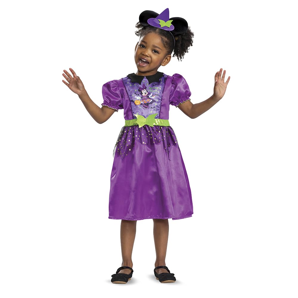 Disney Spooky Witch Minnie Classic Toddler Fancy Dress Costume