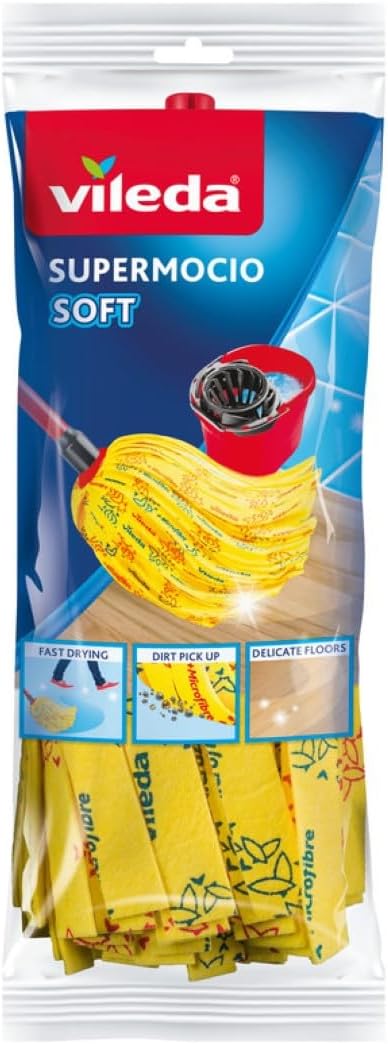 Vileda SuperMocio Soft Mop Refill for Delicate Floors