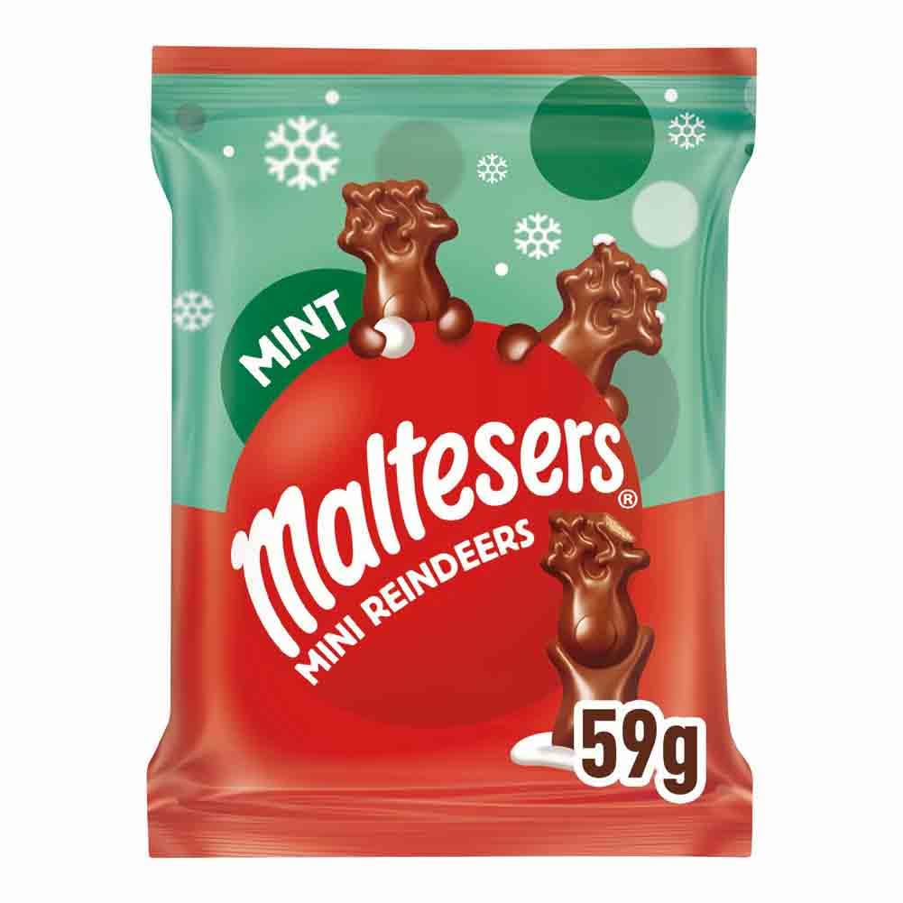Maltesers - Mint Milk Chocolate Mini Reindeers 59g