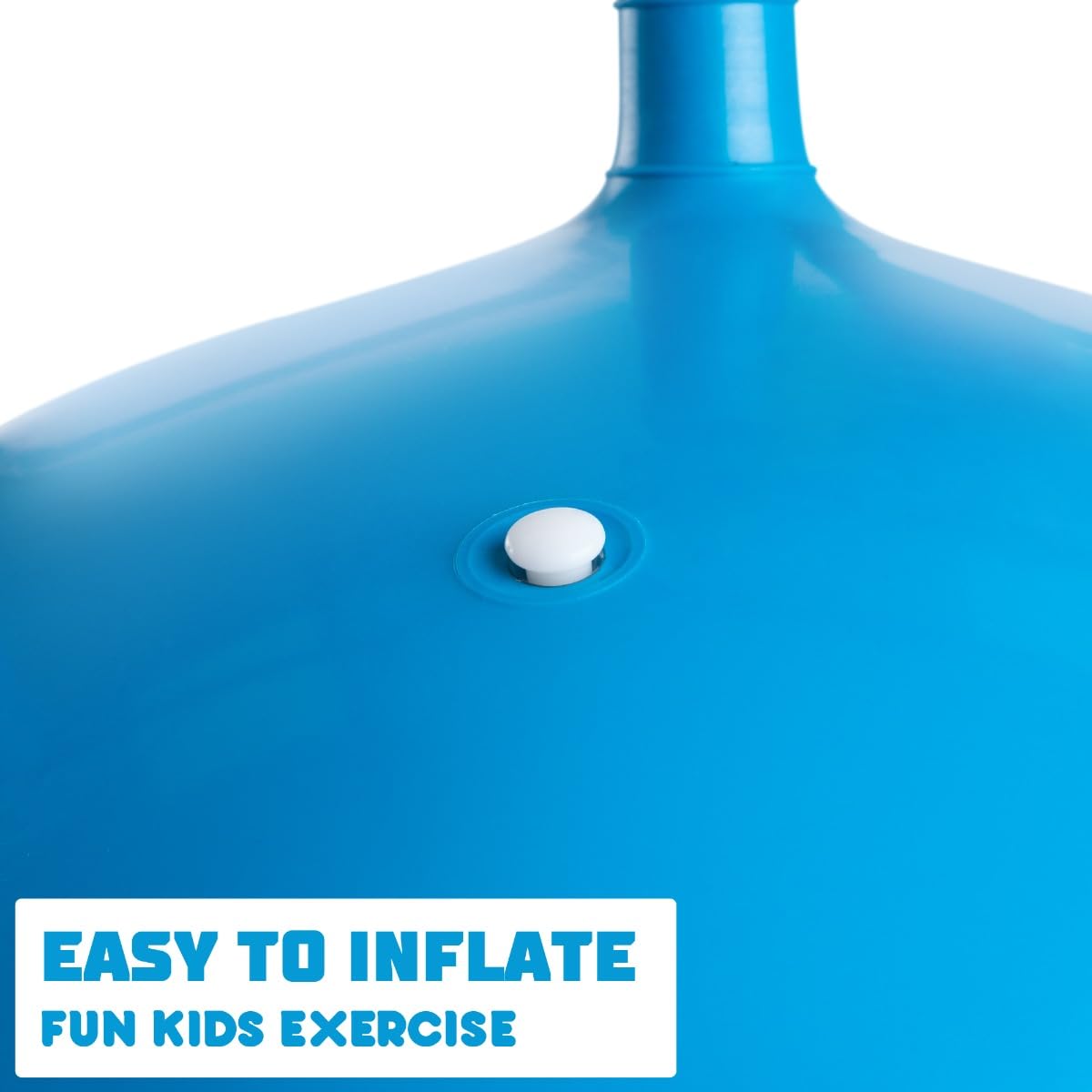 Toyrific Jump N Bounce Space Hopper - Retro 20 Inch Blue Exercise Ball for Kids 3+
