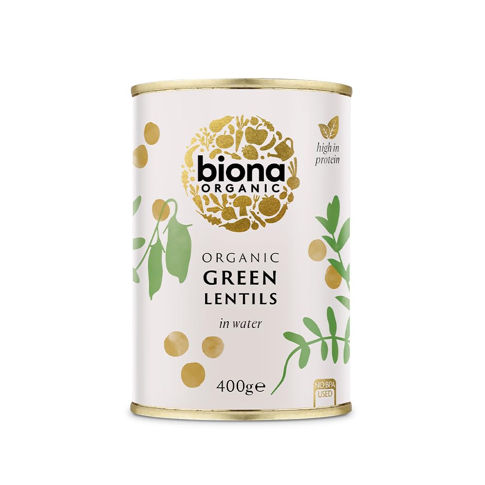 Biona Organic Green Lentils, 400g