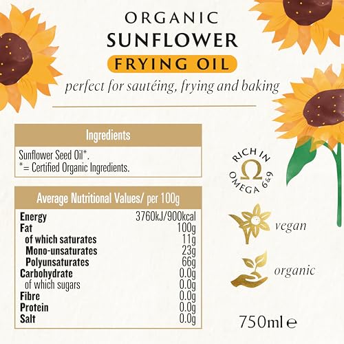 Biona Organic Sunflower Frying Oil 750ml