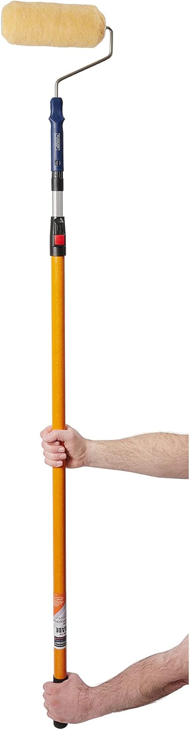 HAMILTON 3281103-90 The Trade Medium Pile Roller Sleeves, 3 Pack, 9" White/Orange