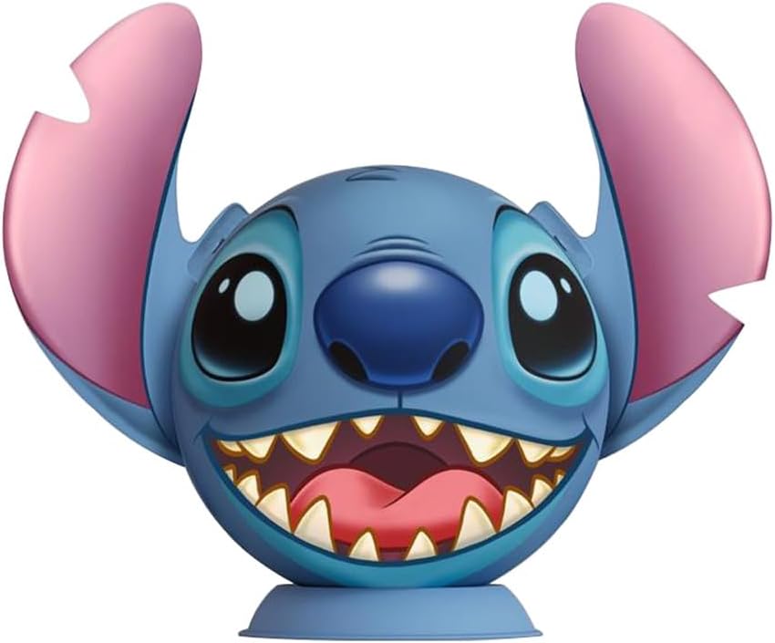 Ravensburger Disney Stitch 3D Jigsaw Puzzle with Ears - 72 Piece Plastic Puzzle Ball for Kids