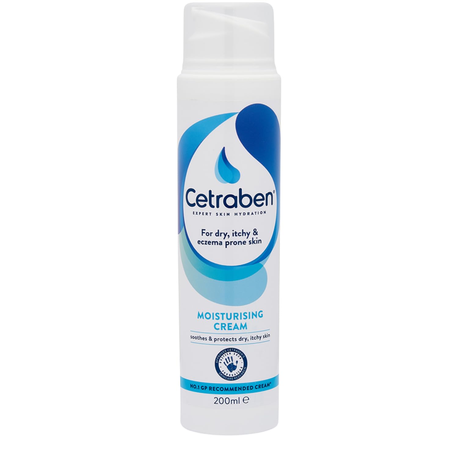 Cetraben Moisturising Cream (200ml) - Dermatological Body Cream for Dry, Itchy & Eczema-Prone Skin