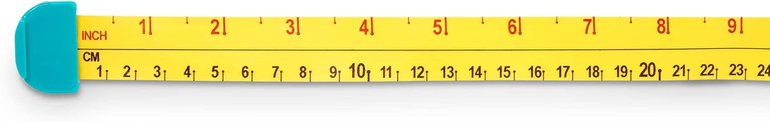 Battat Big Tape Measure Toy - Working Reel & Easy-Hold Handle for Pretend Play - Ages 2+