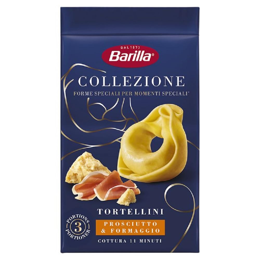 Barilla Collezione Ham & Cheese Tortellini – Italian Pasta Made with Durum Wheat & Eggs