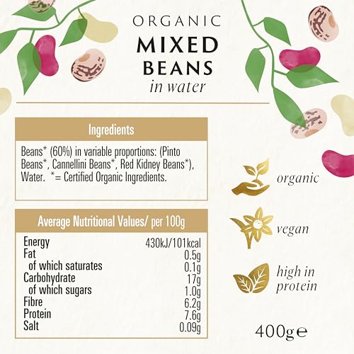 Biona Organic Mixed Beans in Water, 400g
