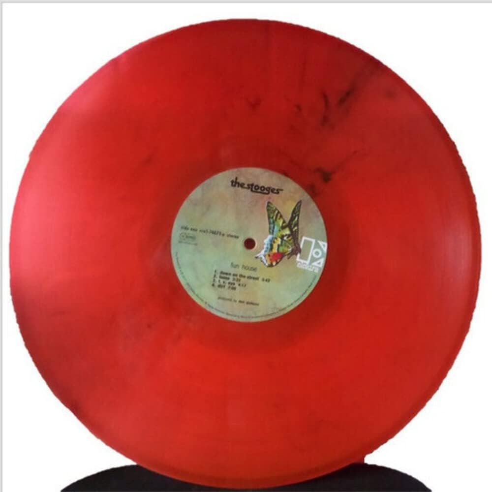 The Stooges - Fun House Vinyl (Solid Red Opaque/Black Half & Half, Rocktober Edition)