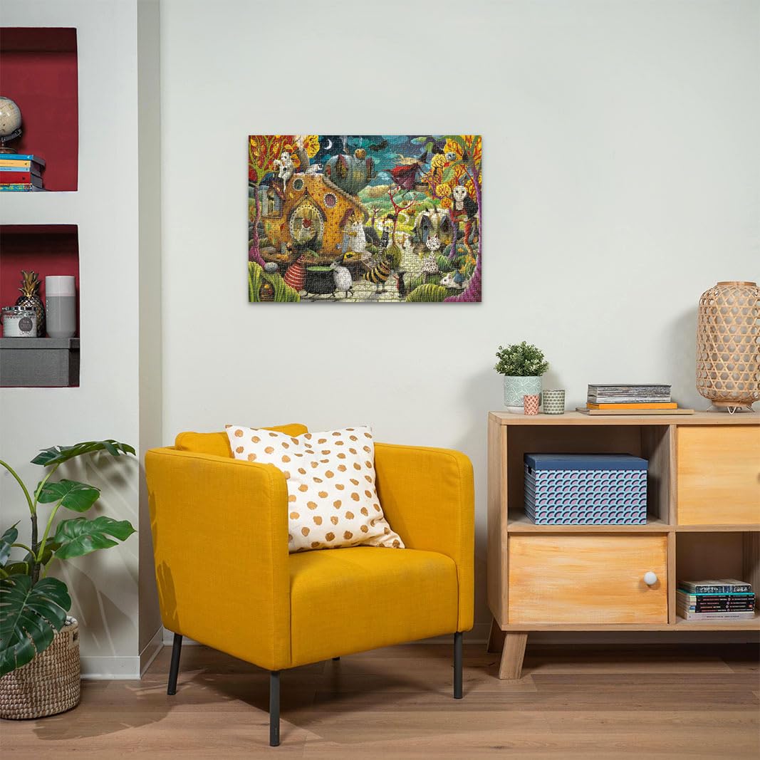 Ravensburger Happy Halloween 1000-Piece Jigsaw Puzzle - Premium Quality Puzzle for Adults & Kids 12+