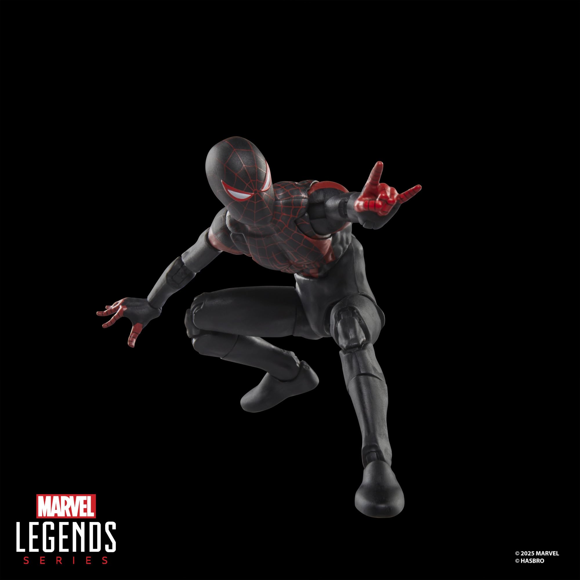 Marvel Legends Ultimate Miles Morales Spider-Man Action Figure - 6 Inch Collectible with Comic Accessories