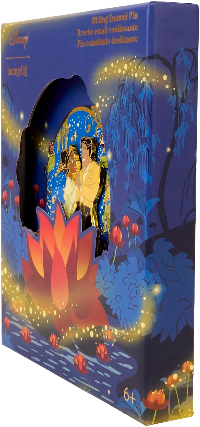 Loungefly Disney Princess and the Frog 15th Anniversary Glow-in-the-Dark Enamel Pin