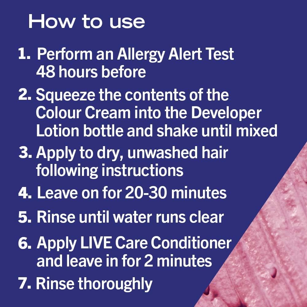 Schwarzkopf LIVE Colour + Lift Deep Coral L77 Permanent Hair Dye - Vibrant Pink with Built-In Lightener (60ml)