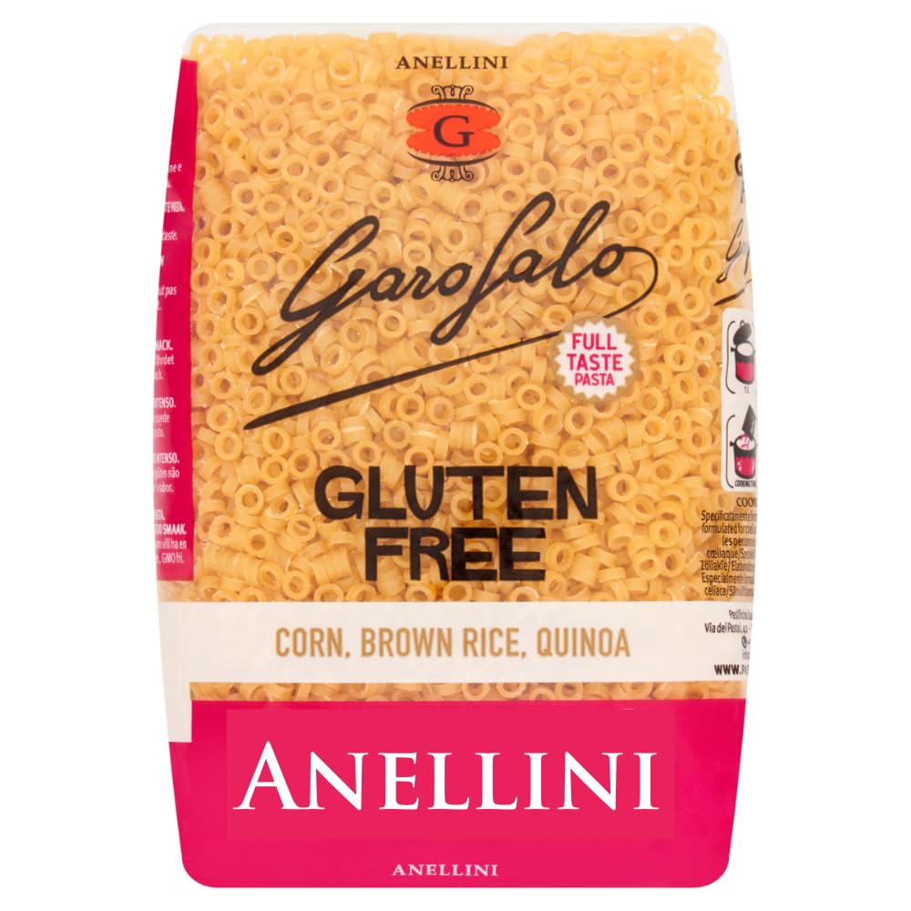 Garofalo Gluten Free Anellini Small Soup Pasta, 400g - Corn, Brown Rice & Quinoa