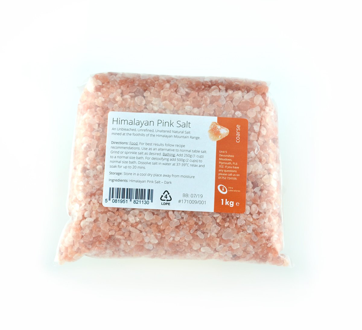 Himalayan Pink Salt Coarse Grade 1kg - Natural Unrefined Salt