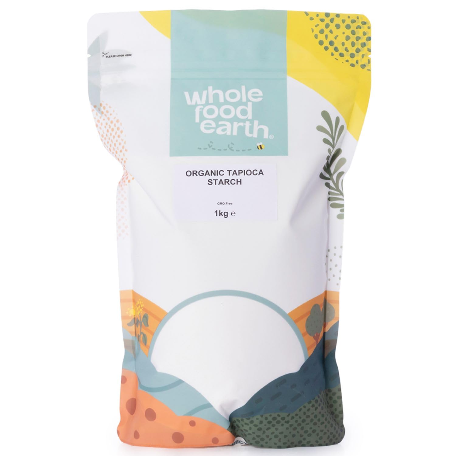 Wholefood Earth Organic Tapioca Starch – 1 kg | GMO Free | Certified Organic