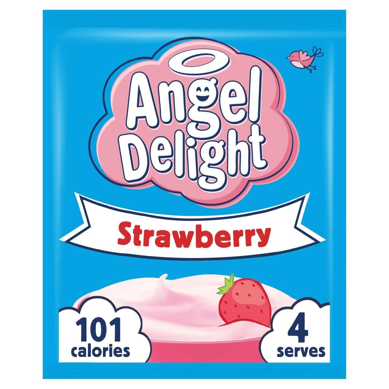 Angel Delight - Strawberry Flavour Instant Dessert Mix, 59 g Sachet