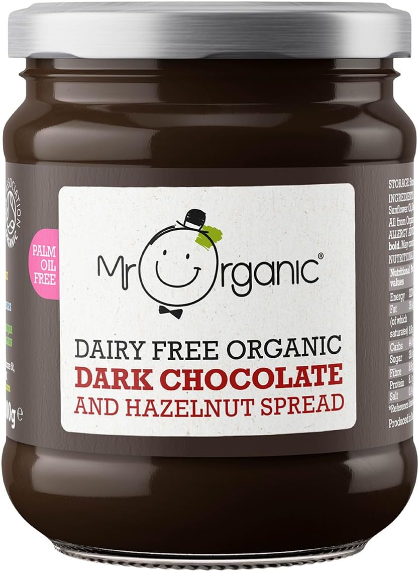 Mr Organic - Organic Dark Chocolate & Hazelnut Spread 200g