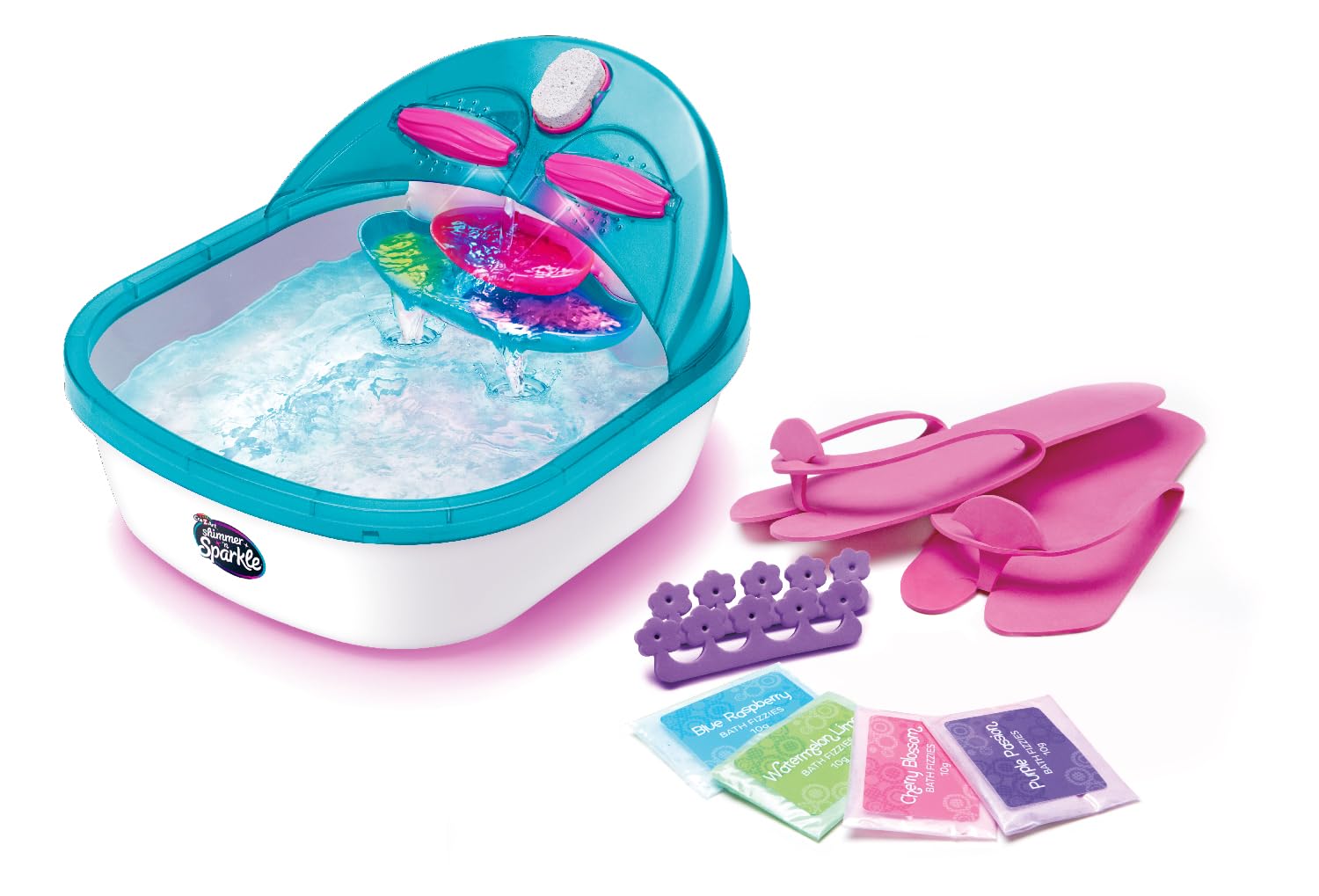 CRA-Z-ART Shimmer N Sparkle 6-in-1 Real Massaging Foot Spa for Kids