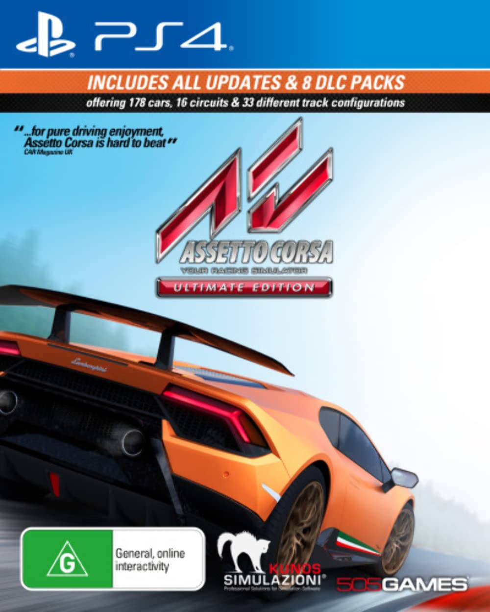 Assetto Corsa Ultimate Edition - PS4 Racing Simulator