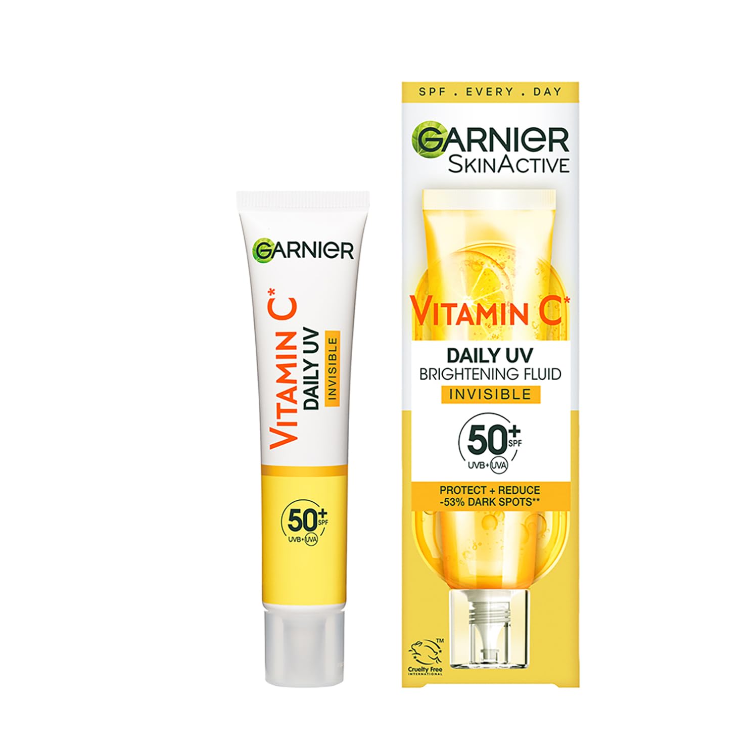 Garnier - Vitamin C Daily UV Invisible Brightening Fluid SPF50+ (40ml)