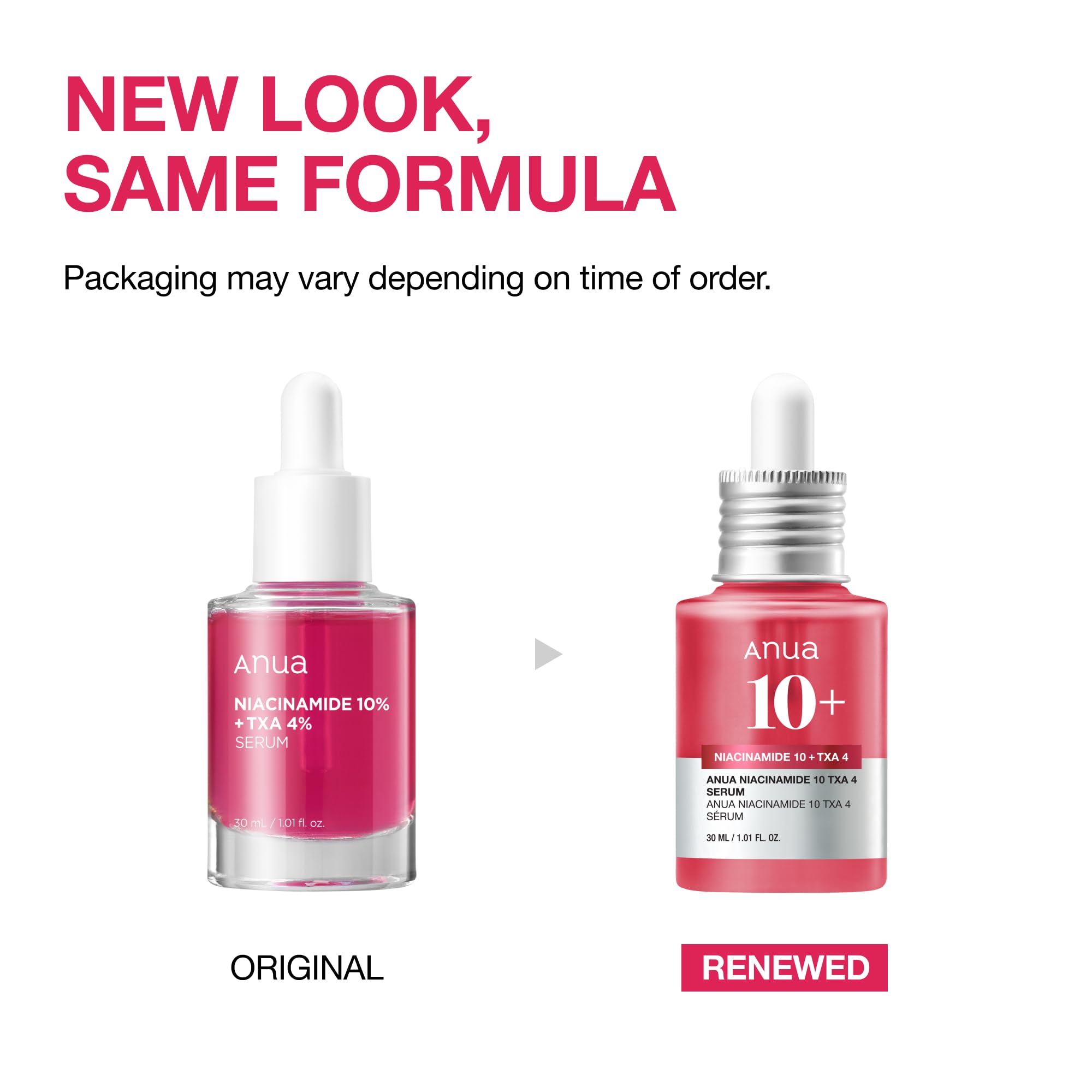 ANUA 10% Niacinamide + 4% Tranexamic Acid Serum with Ceramides & Hyaluronic Acid (30g)