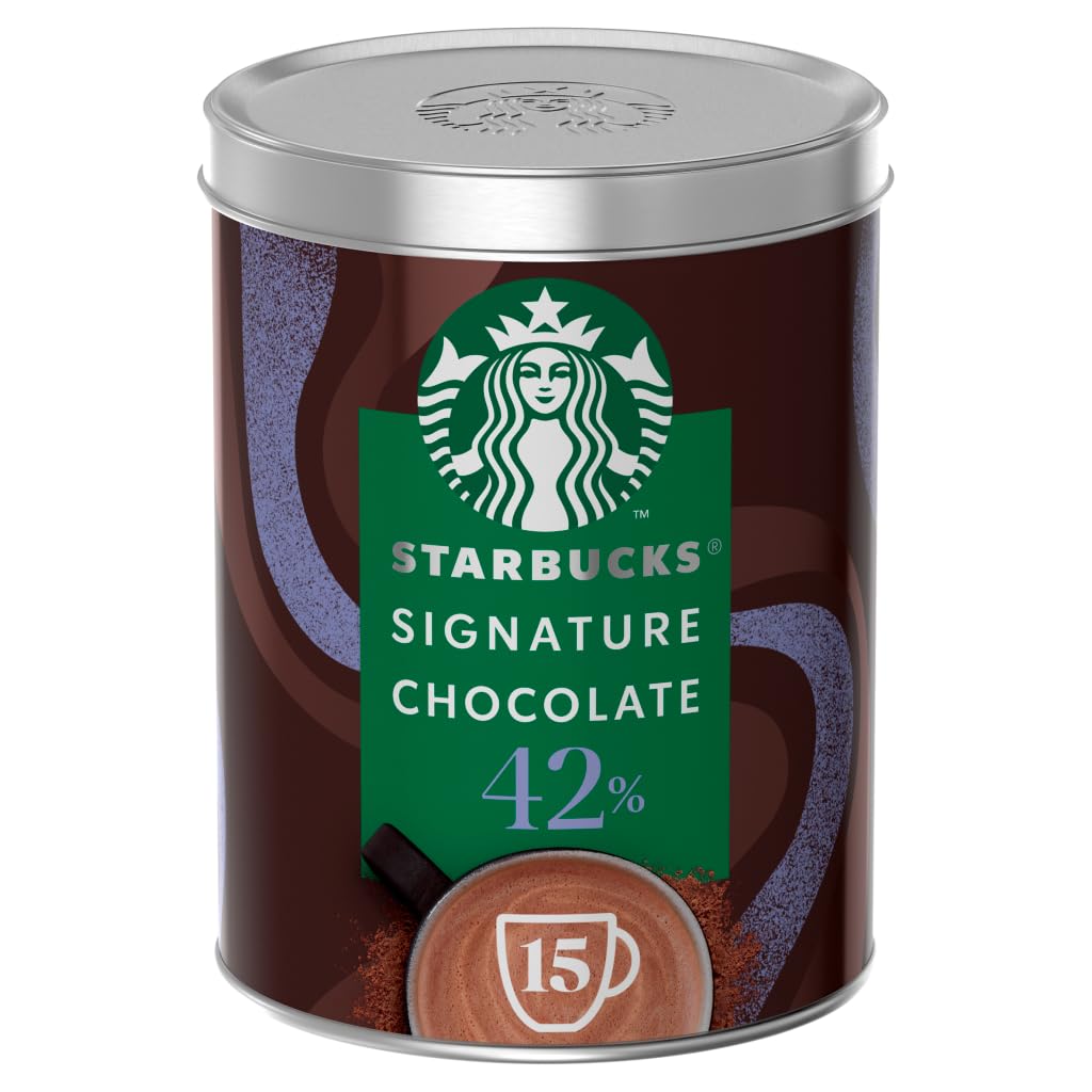 STARBUCKS - Signature Chocolate 42% Cocoa Hot Chocolate Powder, 330g Tin