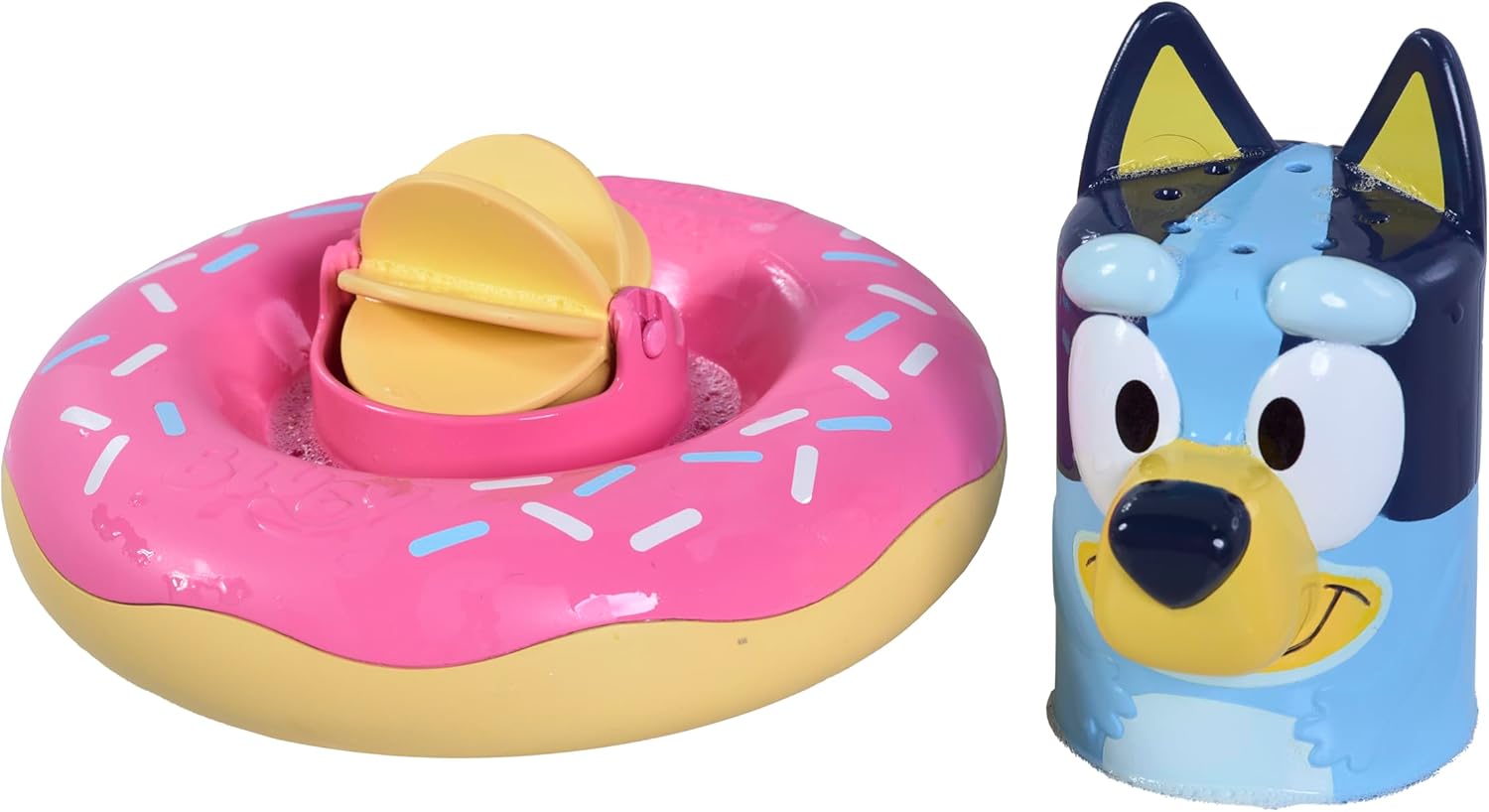 TOMY Toomies Bluey Splash and Float Bath Toy - Pourer Cup with Water Wheel for 18 Months+