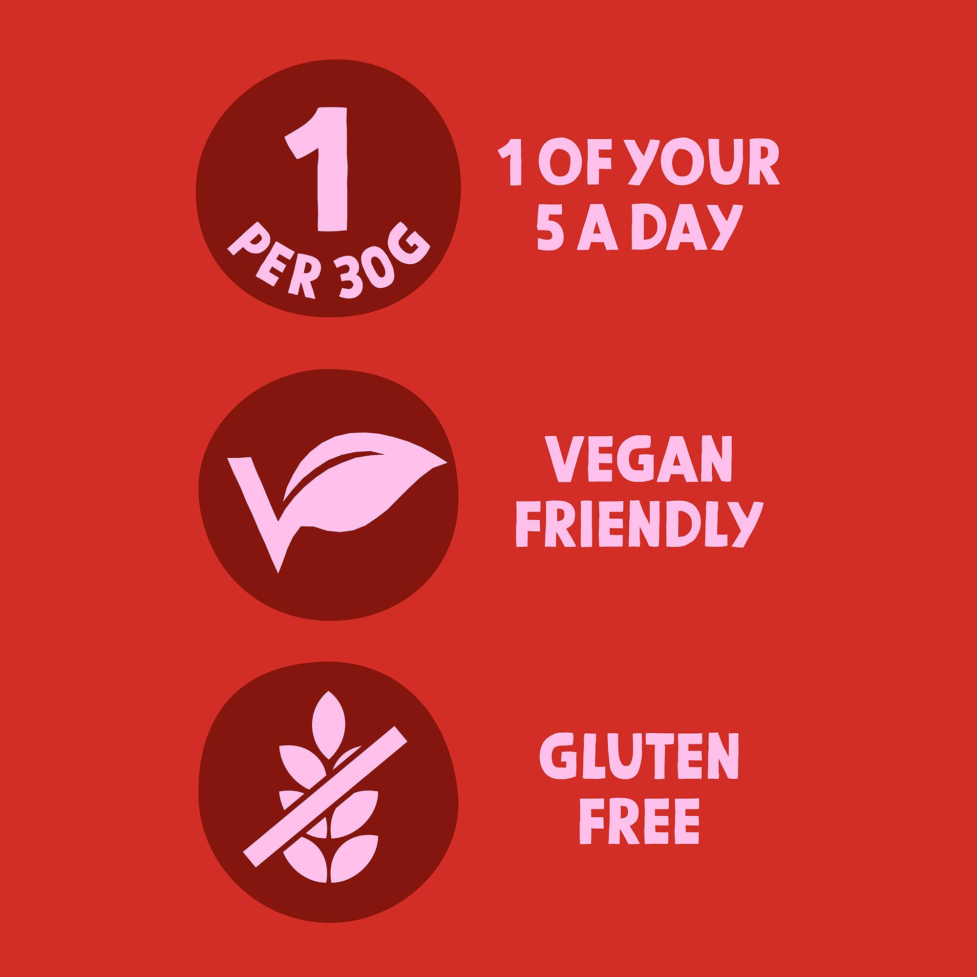 BEAR Fruit Strawberry Sharing Pack - Gently Baked Dried Fruit - Vegan, No Added Sugar - 8 x 90g