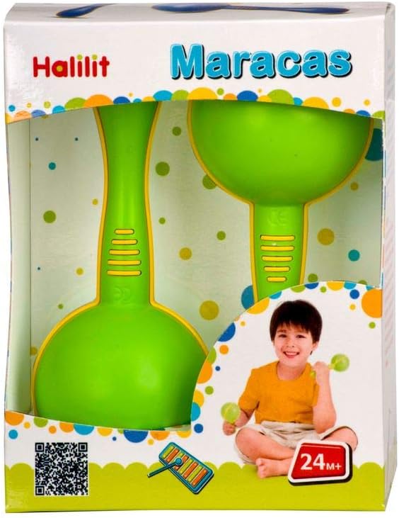 Halilit MPB369 Maracas - Musical Toy for Toddlers 2+ with Textured Grip