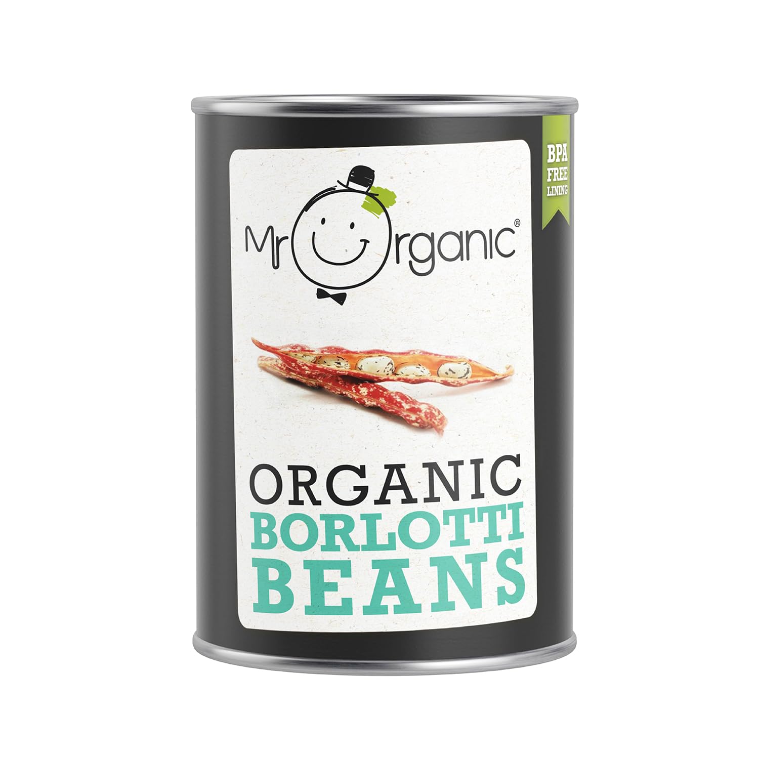 Mr Organic - Organic Borlotti Beans 400g Tin