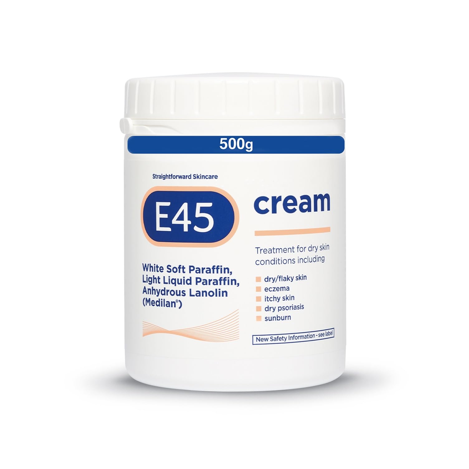 E45 - Moisturiser Cream for Dry, Flaky Skin (Body, Face & Hands)