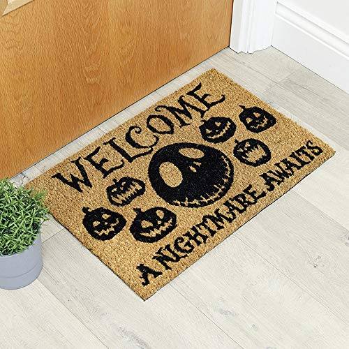 Pyramid International - Nightmare Before Christmas A Nightmare Awaits Doormat (GP85256-Multi Coloured-40 x 60cm)