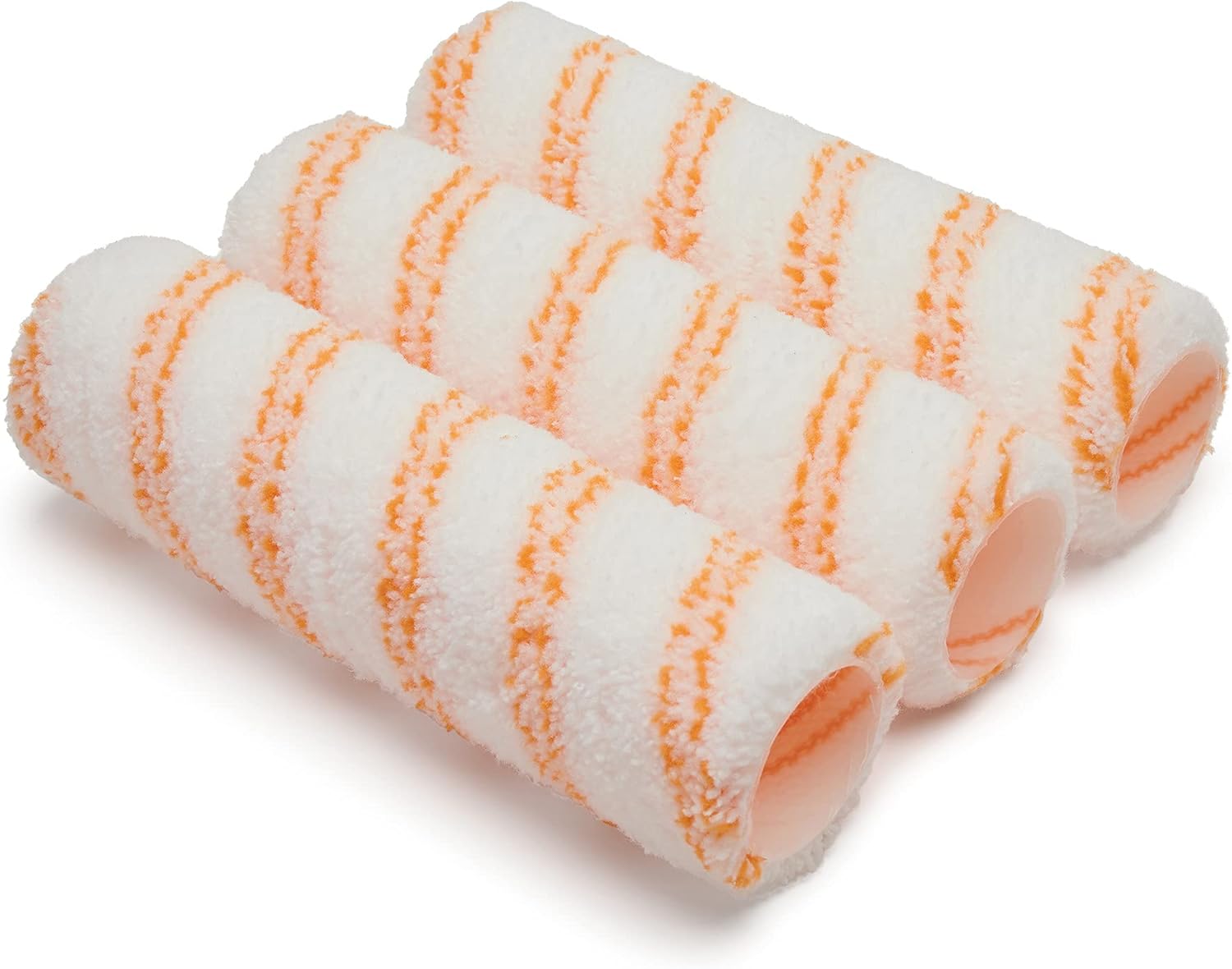 HAMILTON 3281103-90 The Trade Medium Pile Roller Sleeves, 3 Pack, 9" White/Orange