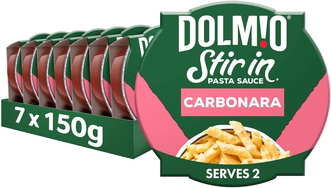 Dolmio Stir In Carbonara Pasta Sauce, 7 x 150g Pots