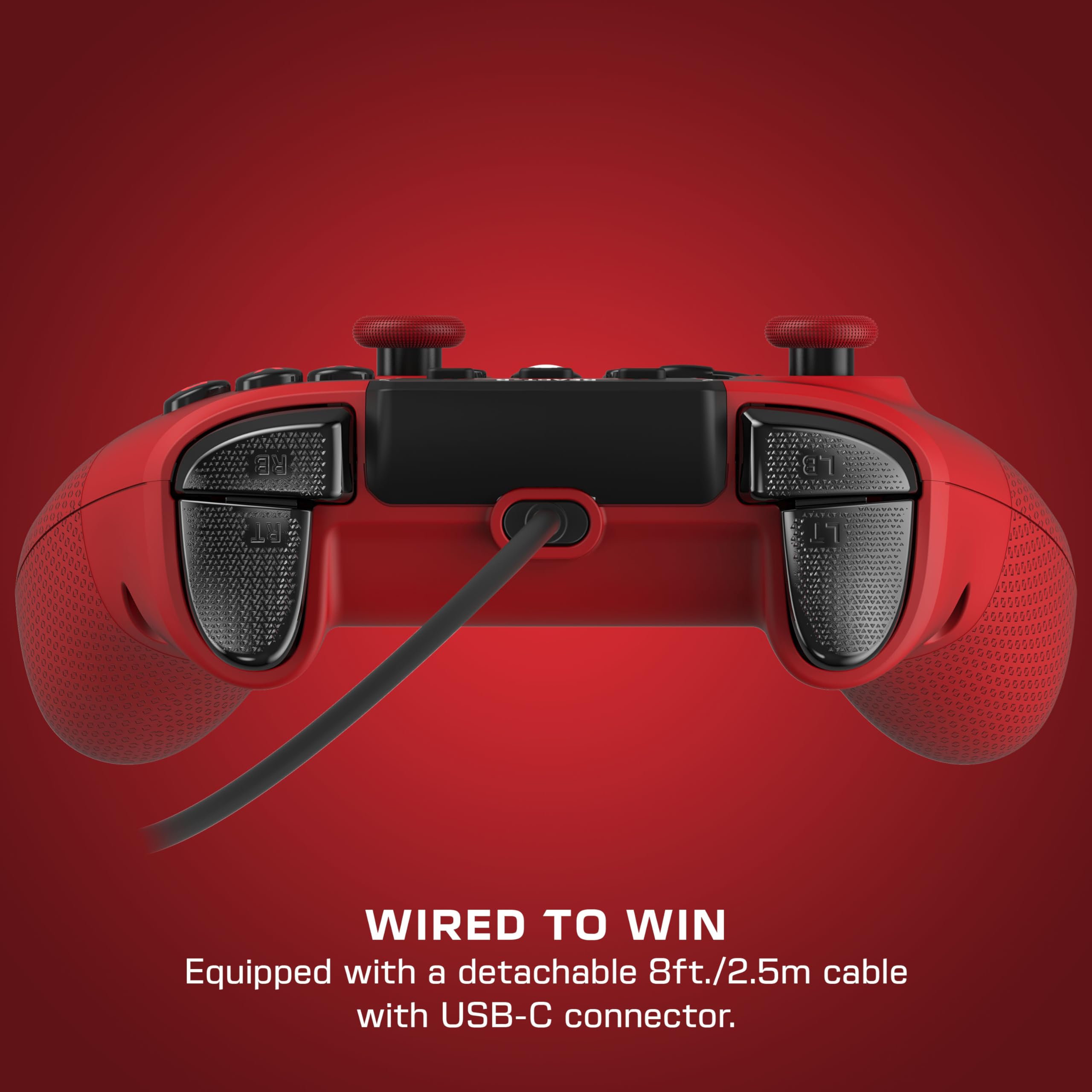Turtle Beach REACT-R Red Wired Gaming Controller for Xbox Series X|S, Xbox One & PC - Officially Licensed
