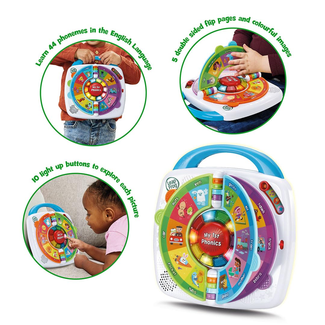 LeapFrog My 1st Phonics: Spin & Learn - Interactive Educational Toy for Toddlers 18M+