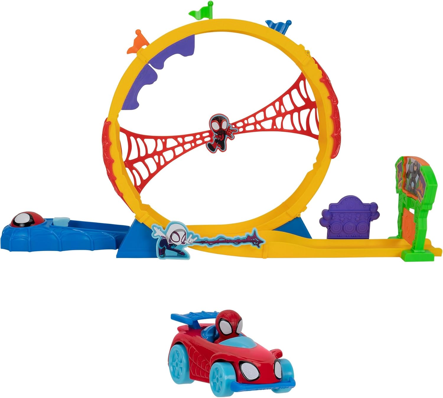 MARVEL Spidey and His Amazing Friends - Amazing Metals Super Loop Track Set - 28-Inch