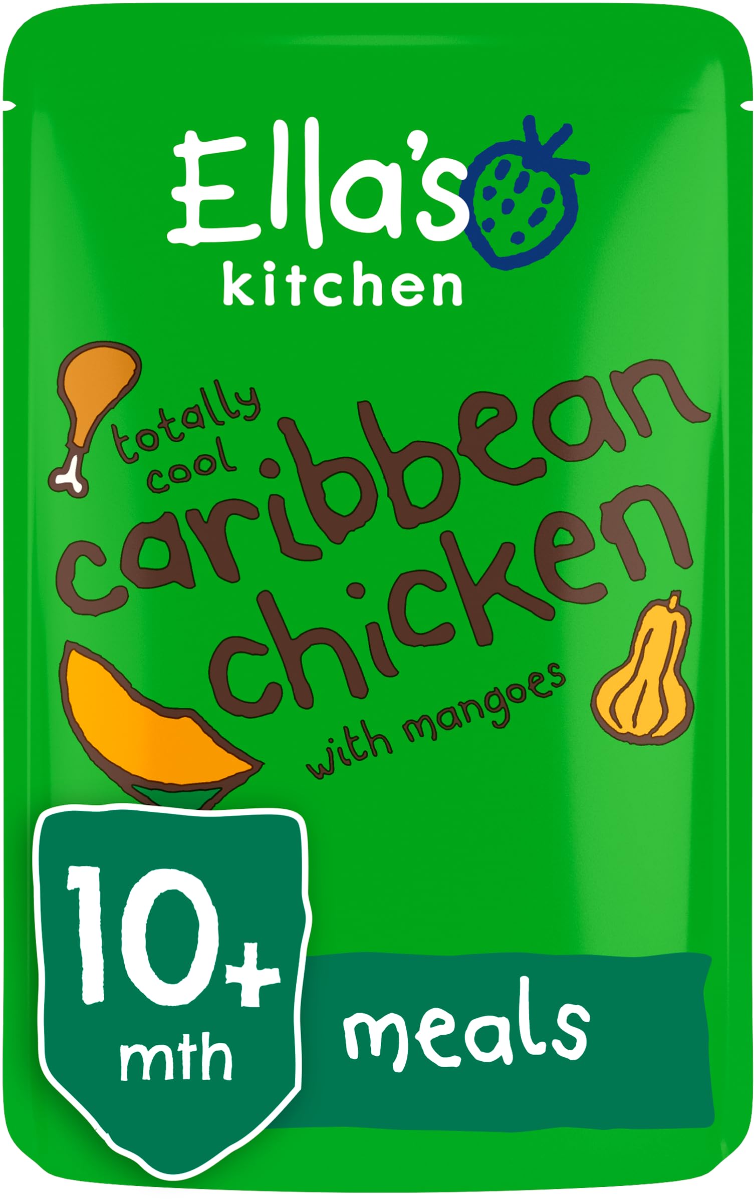 Ella's Kitchen Organic Caribbean Chicken with Mangoes, 190g