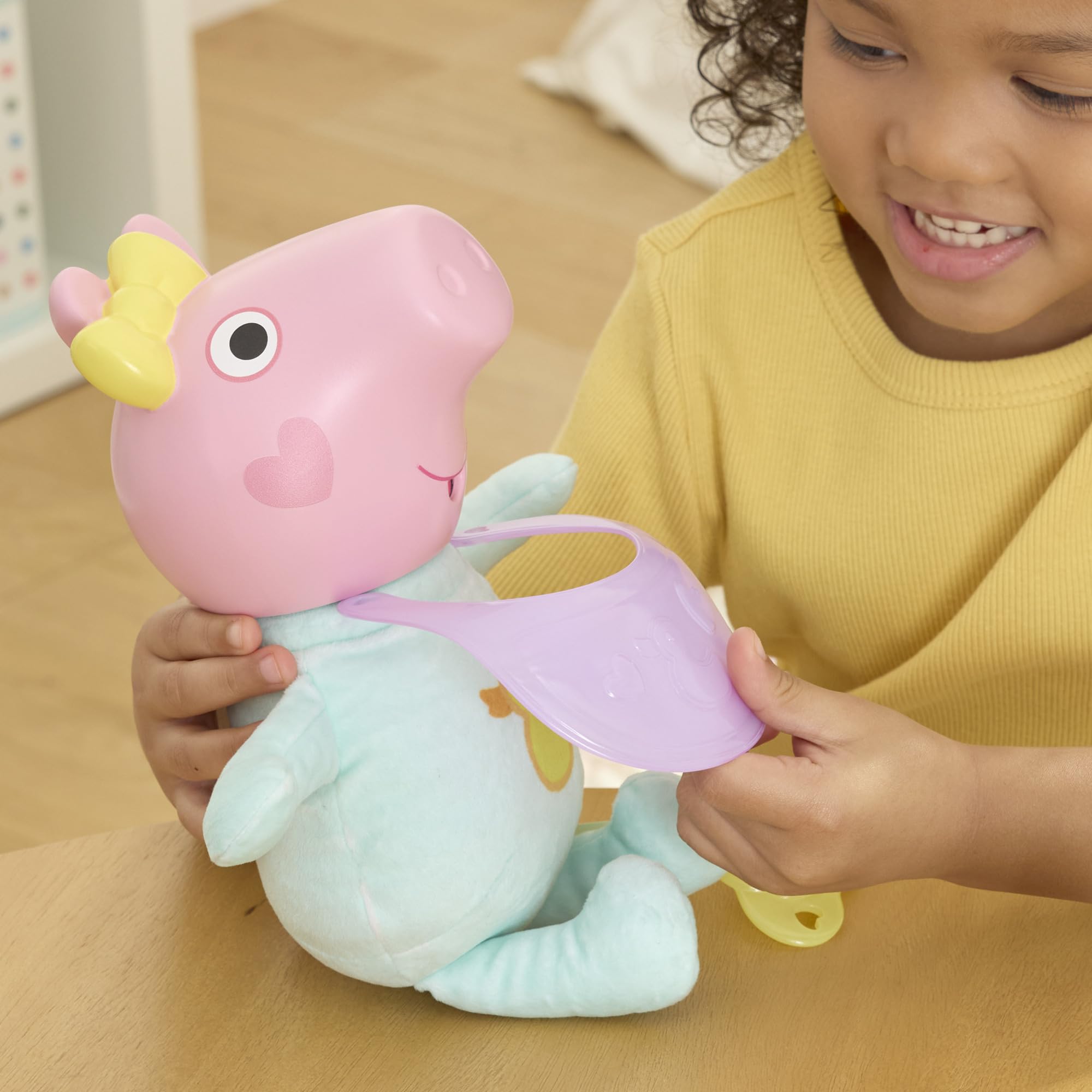 Peppa Pig Oinks and Snuggles Evie Interactive Baby Doll - 20+ Sound Effects, Ages 3+