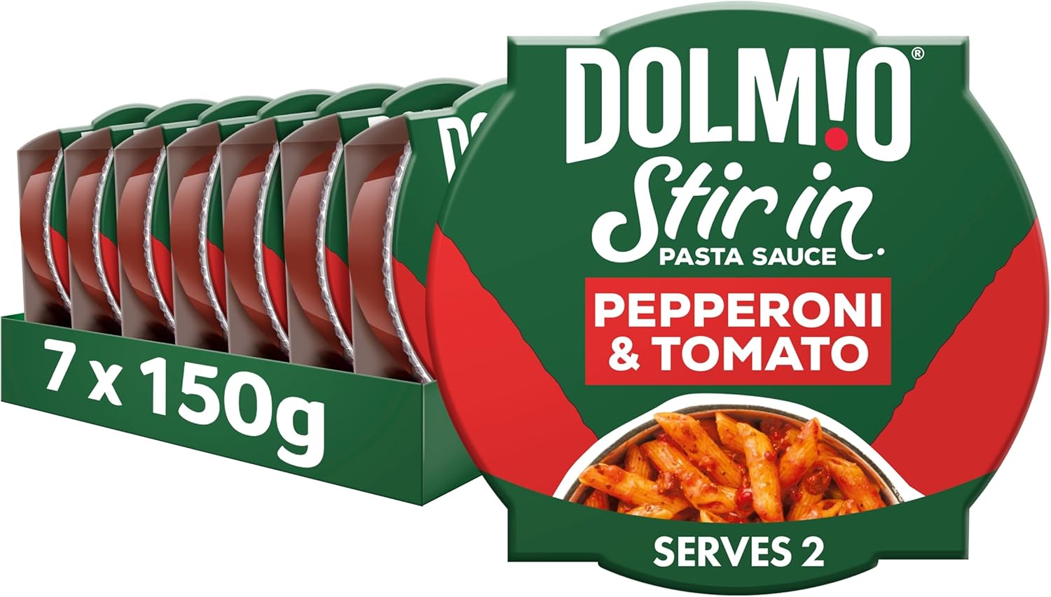 Dolmio Stir In Pepperoni and Tomato Pasta Sauce, 7 x 150g Pots