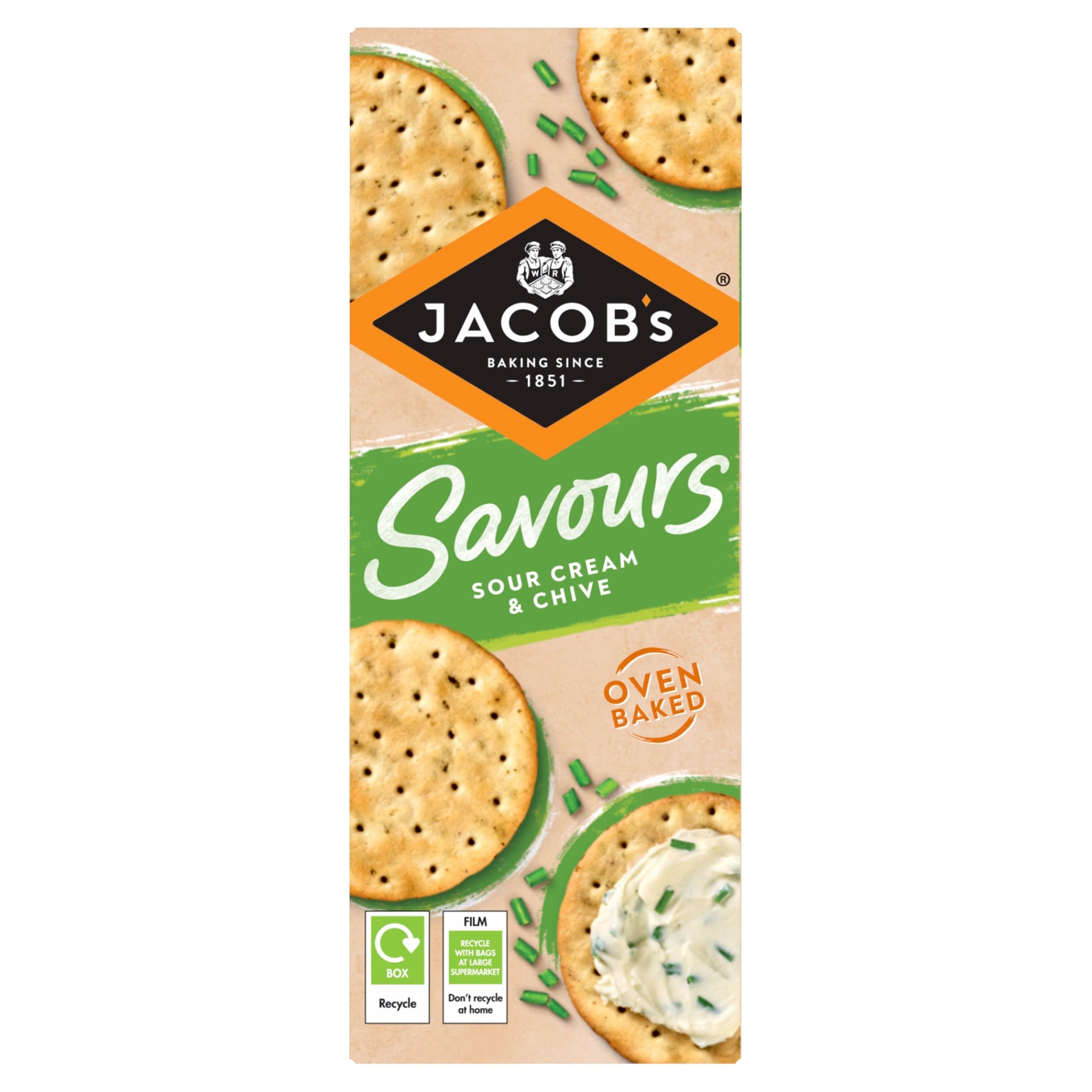 Jacob's Mediterranean Rosemary Crackers Multipack 5 x 38g, 190g
