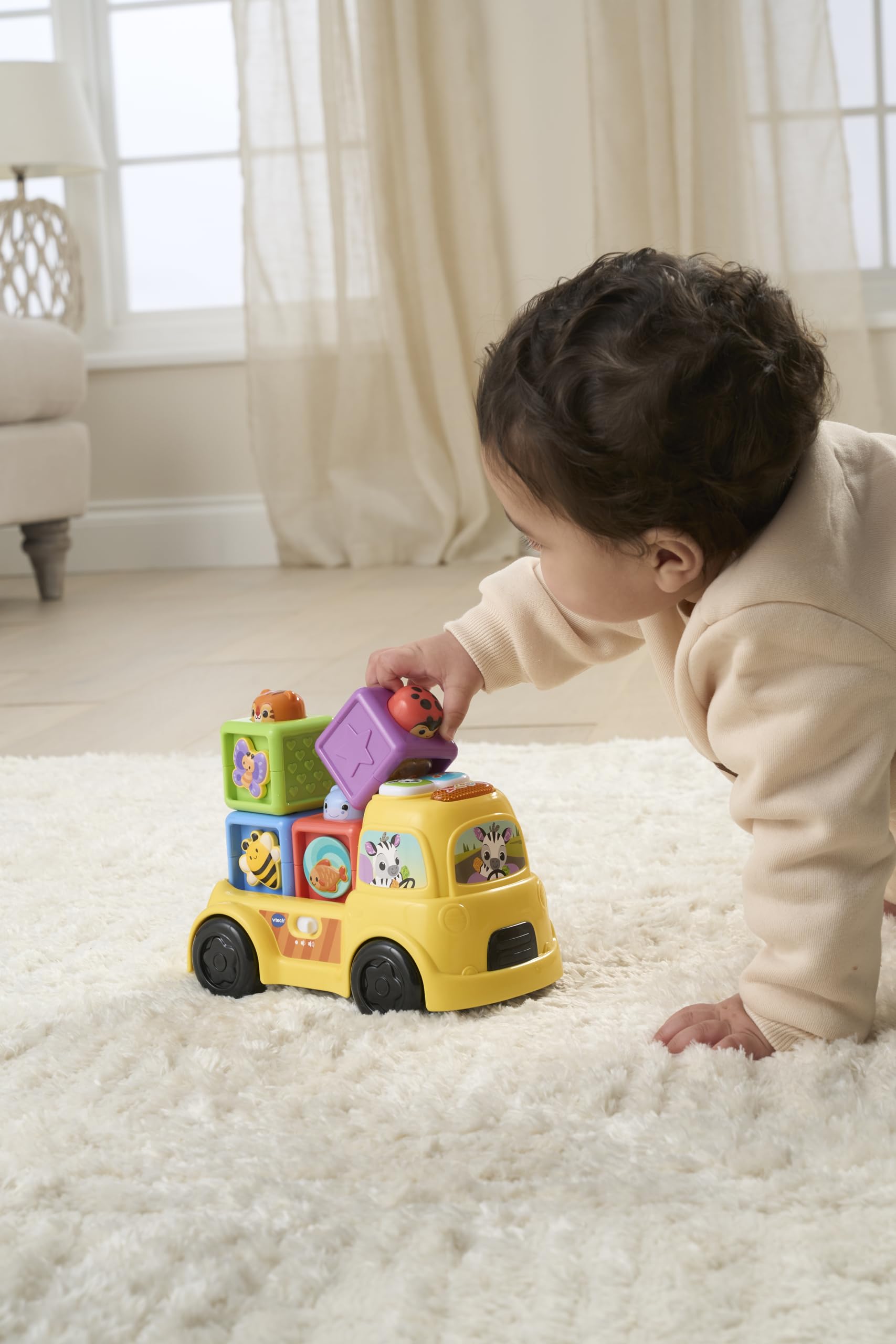 VTech Baby Pop-a-Block Truck - Interactive Learning Toy for 6 Months to 3 Years